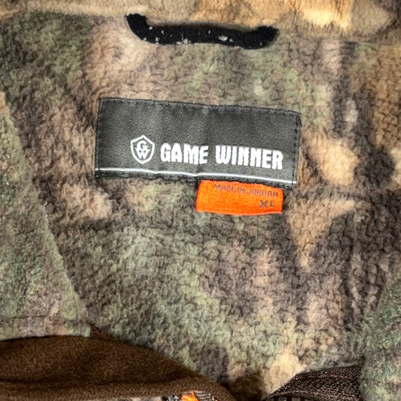 Game Winner Sweater Adult EXTRA LARGE Brown Realtree Camo Fleece Pullover Hunt - Picture 5 of 9